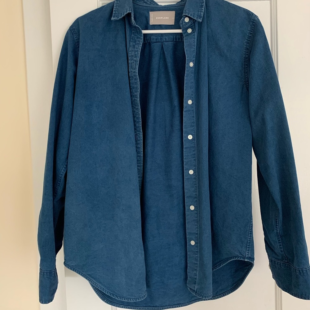 Everlane denim button up